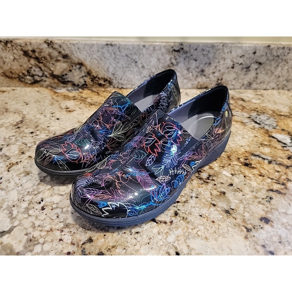 Dansko Work Wonders Womens 42 (US 11.5) Slip-On Clogs Floral Slip Resistant NICE